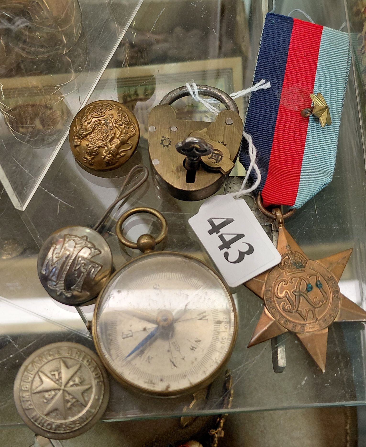 443 · COMPASS, BADGES AND BUTTONS