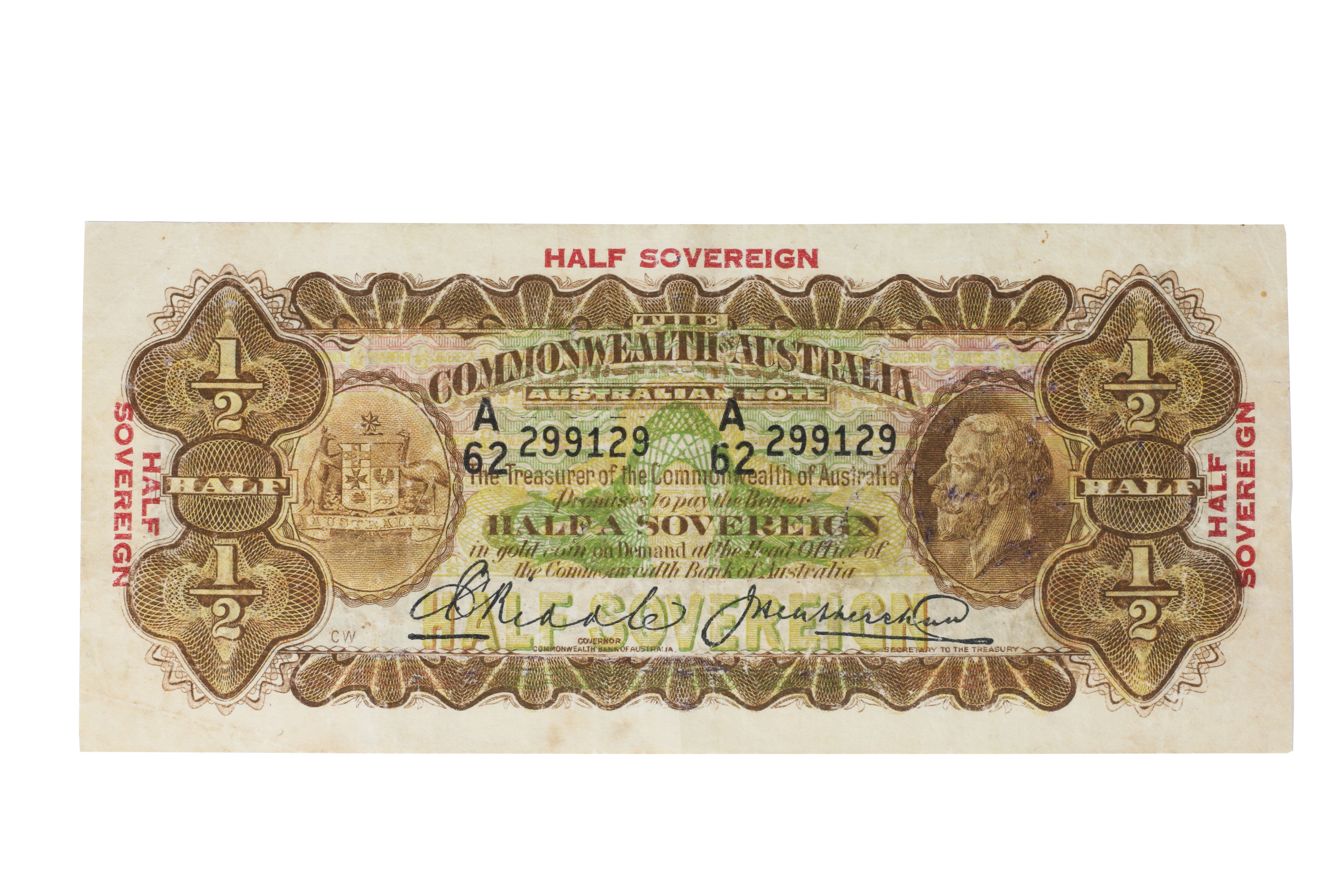 1945. · Riddle/Heathershaw, Ten Shillings, VF