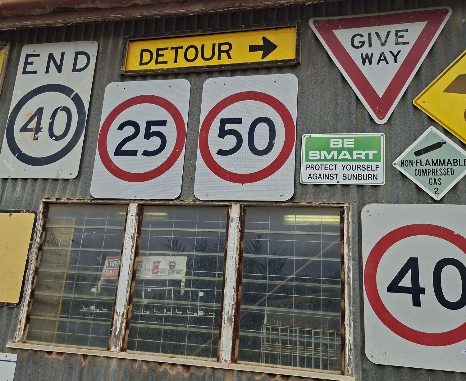Set Of Various Road Signs