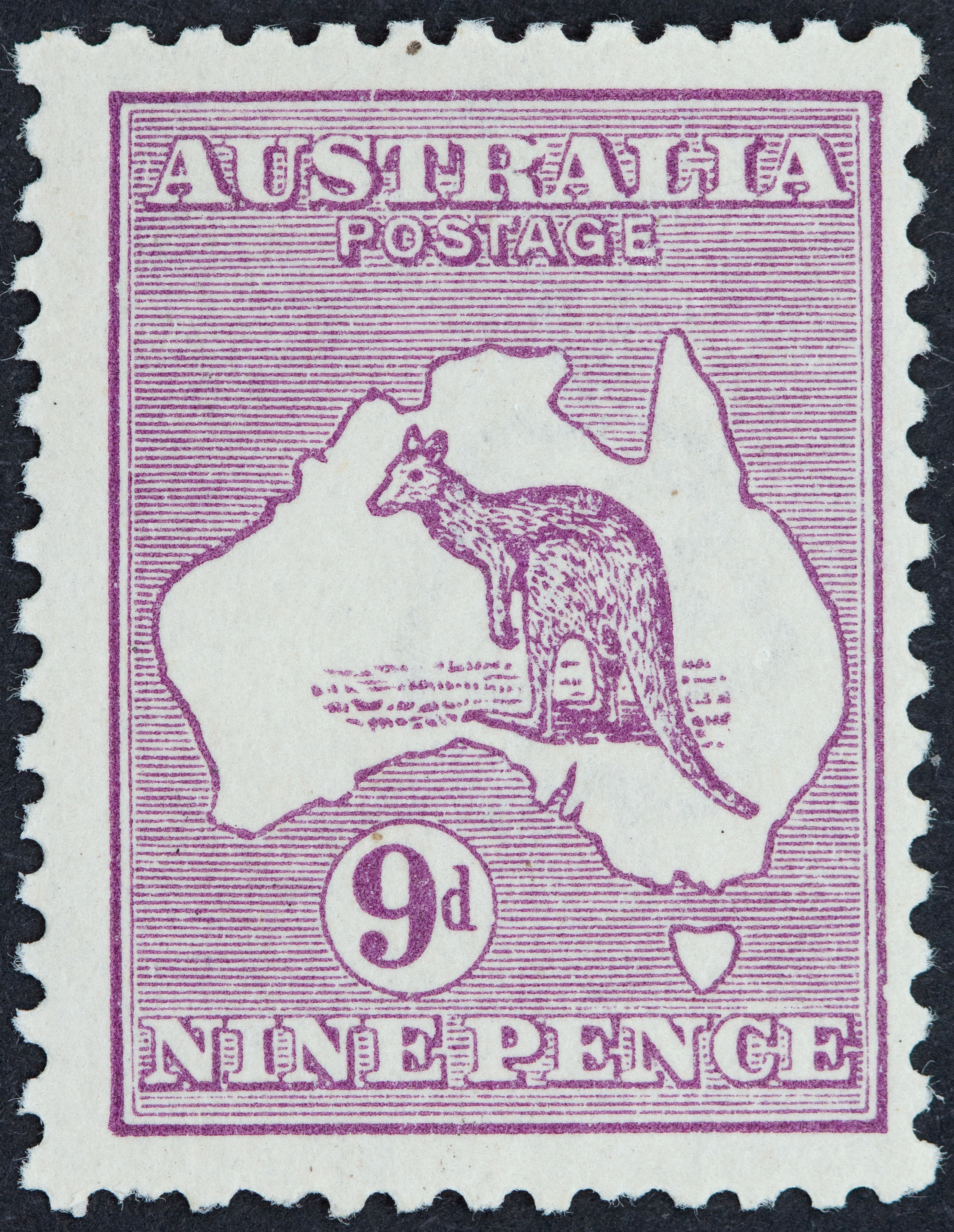 341 · Third Watermark (Inverted), Ninepence, 1919, Fine