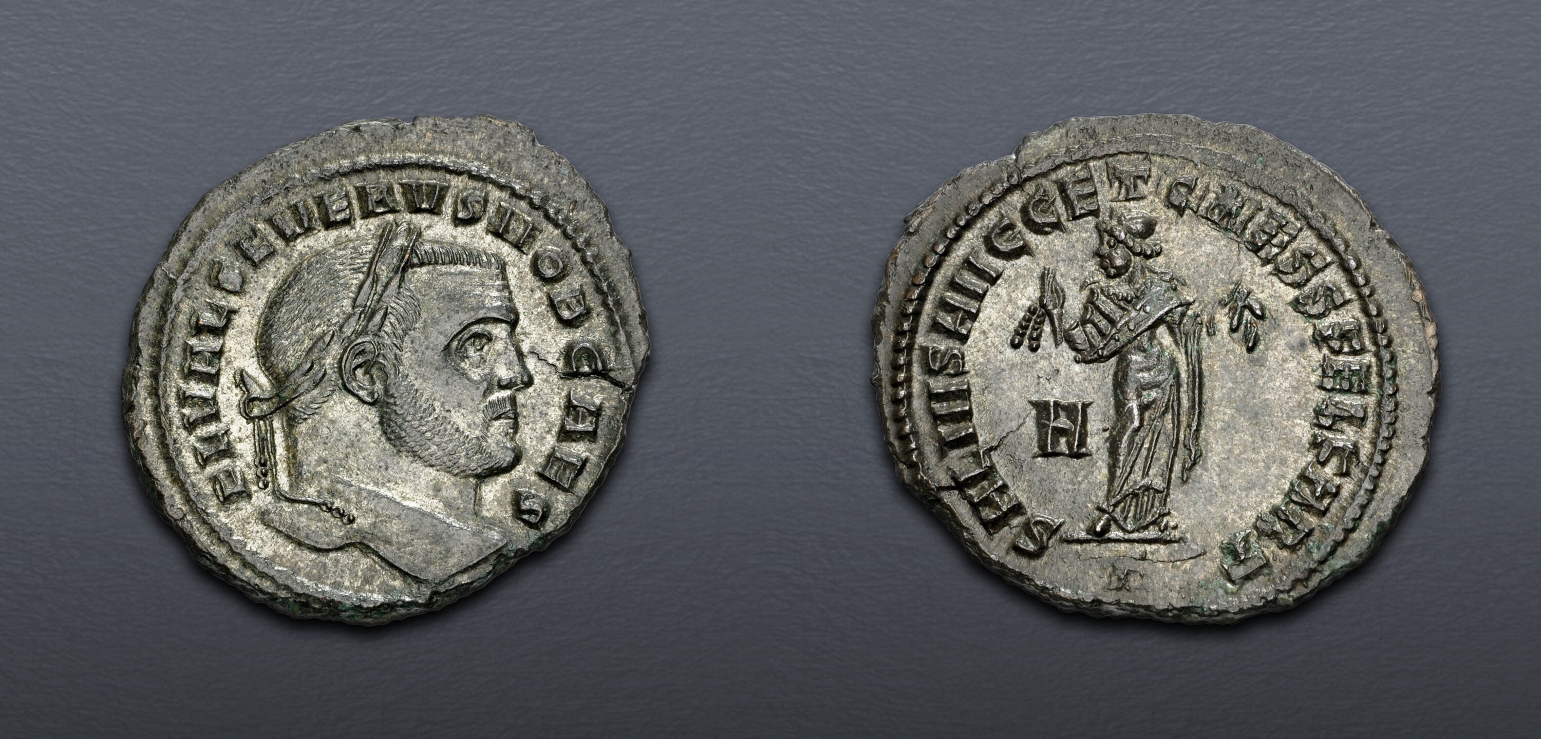 Severus II. As Caesar, AD 305-306. Æ Follis (28mm, 9.94 g, 2h ...