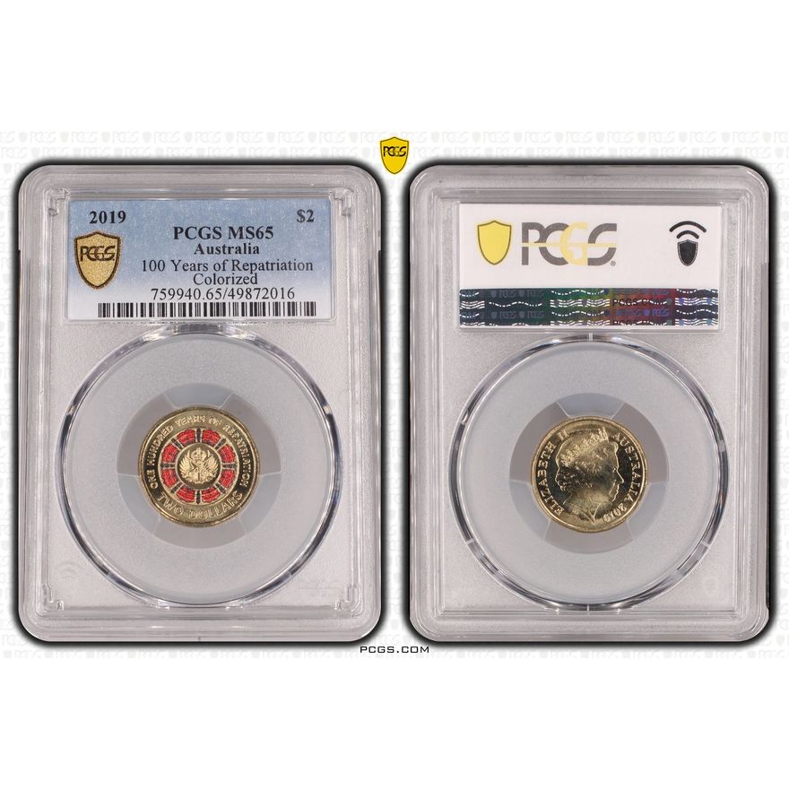 100 Years of Repatriation - Colorized, Two Dollar, 2019, PCGS MS65