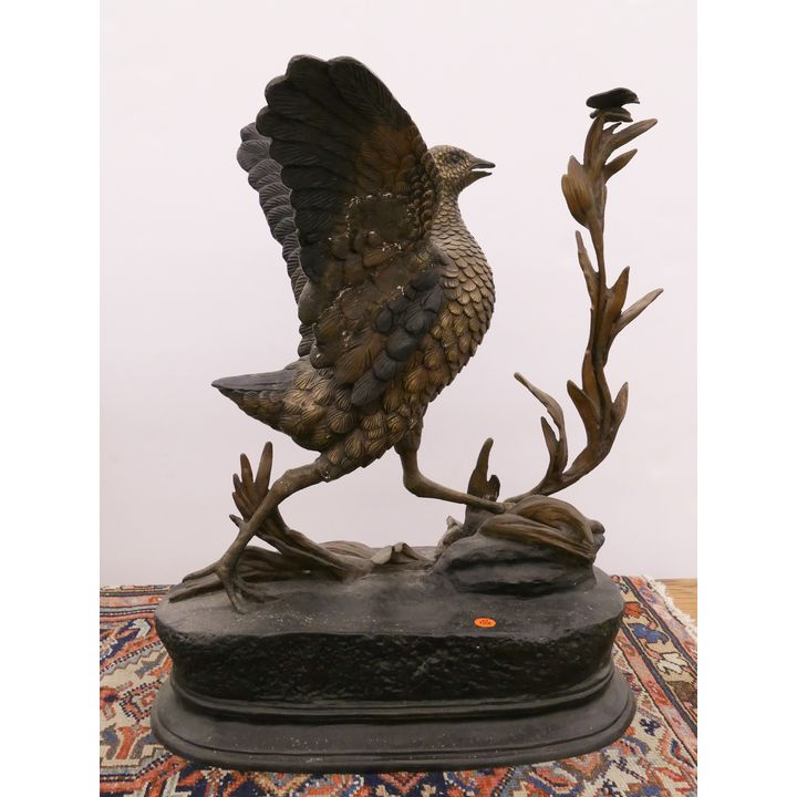 After J. Moignez Bird Bronze Sculpture- 24x18''