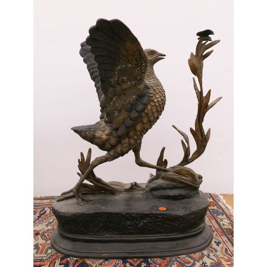 After J. Moignez Bird Bronze Sculpture- 24x18''