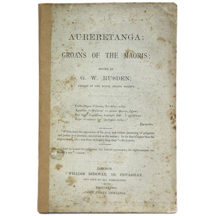 RUSDEN, G.W. [editor] - Aureretanga: