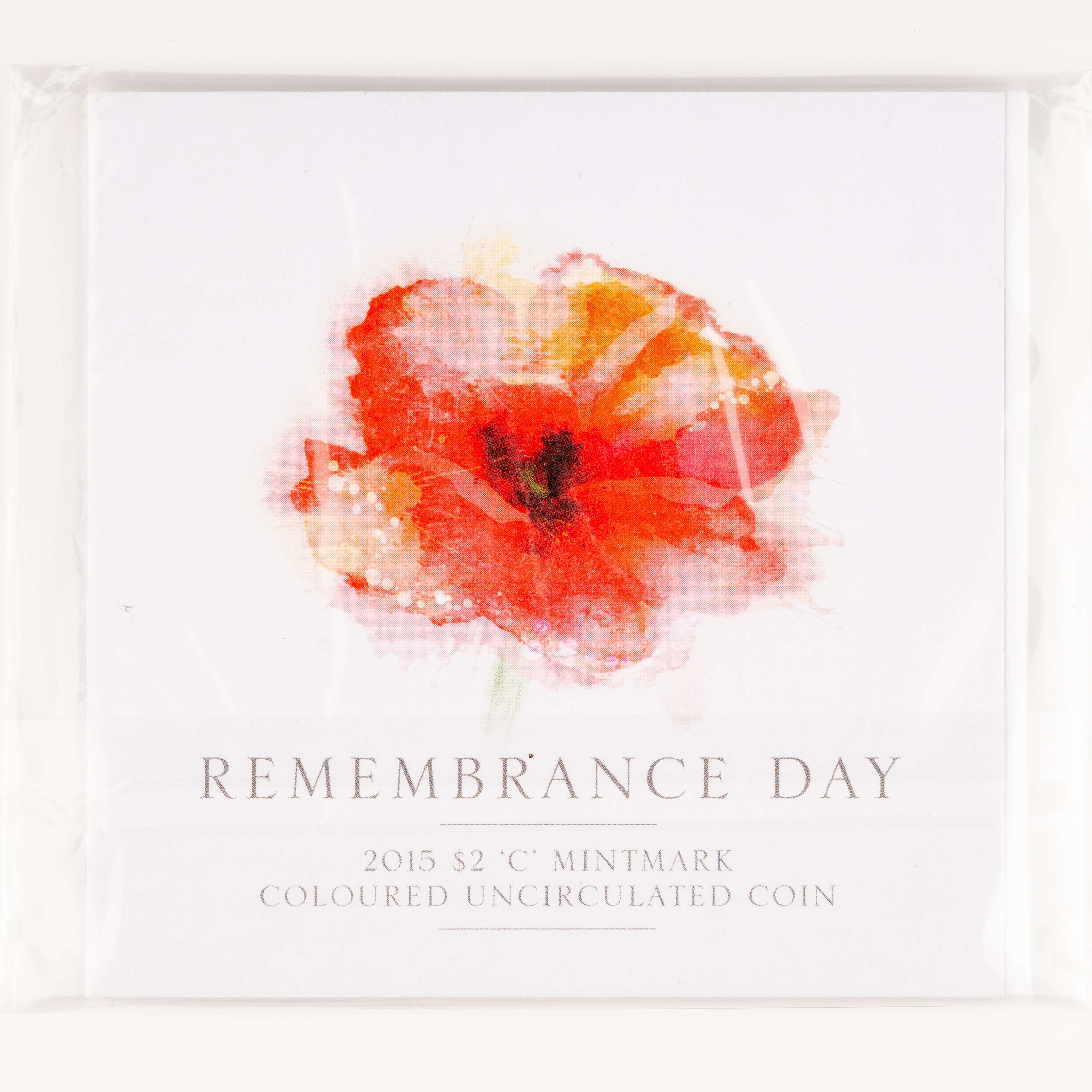 Elizabeth II, Remembrance Day , Two Dollars, 2015-C, UNC
