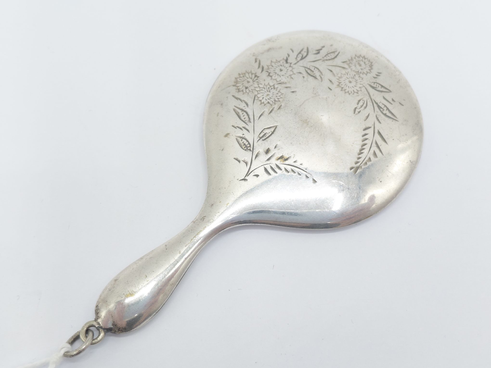 Silverplate Chatelaine Mirror