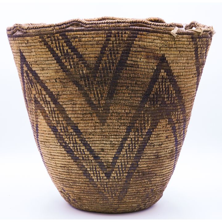 Antique Klickitat Large Indian Hard Basket