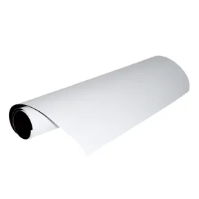 Magnetic Flexible Sheet 0.5mm x 457mm x 620mm White Pressure Sensitive Adhesive |