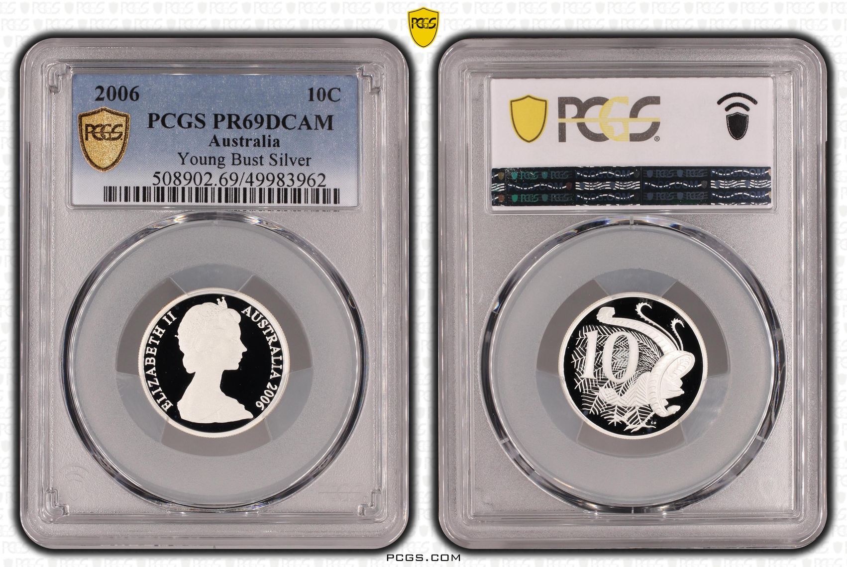 Young Bust Silver , Ten Cent, 2006, PCGS PR69DCAM