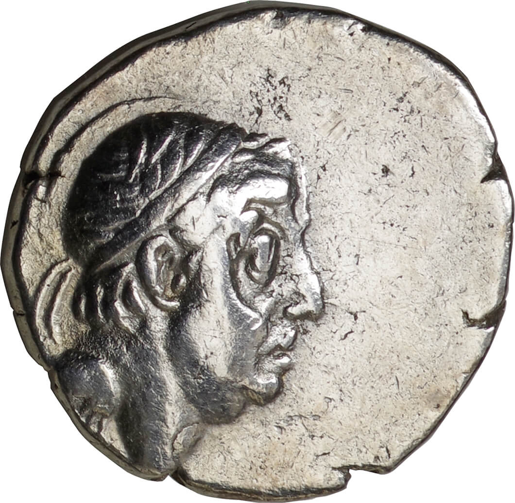カッパドキア王国 ドラクマ銀貨 アリアラテス５世 BC163-130 ChAU