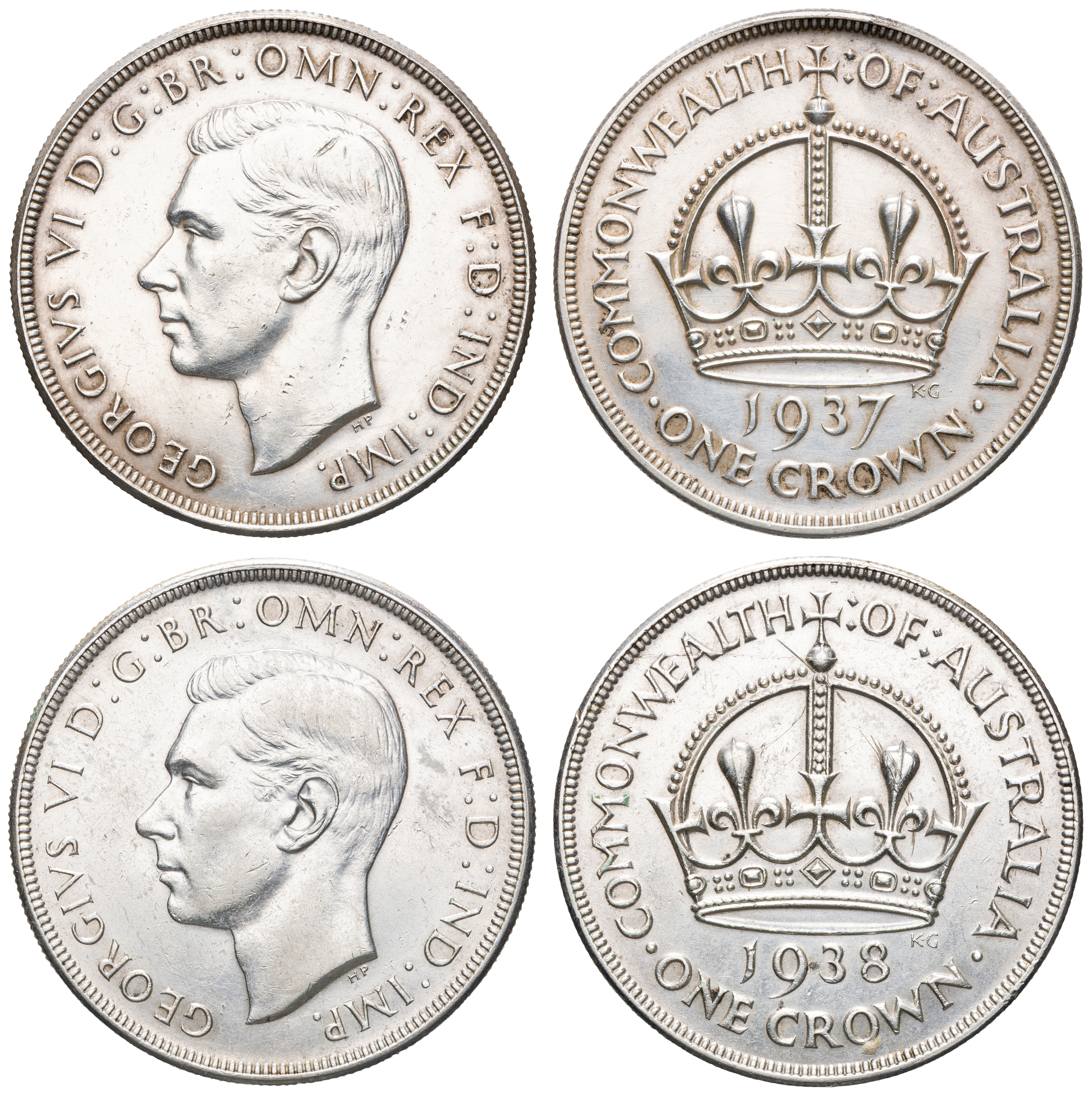 George VI, Crown, 1937 - 1938, EF - aUNC