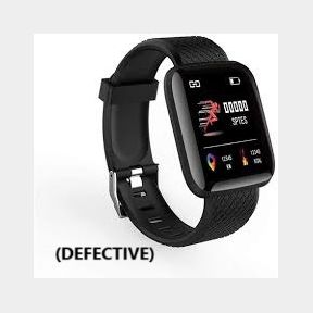116p Smart Watch With Heart Rate Monitor - (DEFECTIVE) - Bar 9901037764617- 51737/933 B3 (S3)
