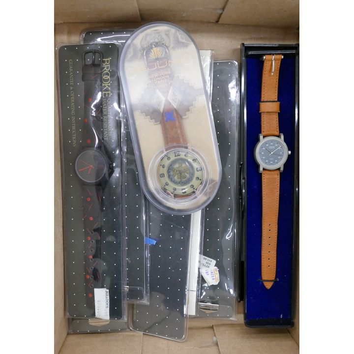 Box 8pc 1980's NIB Wrist Watches