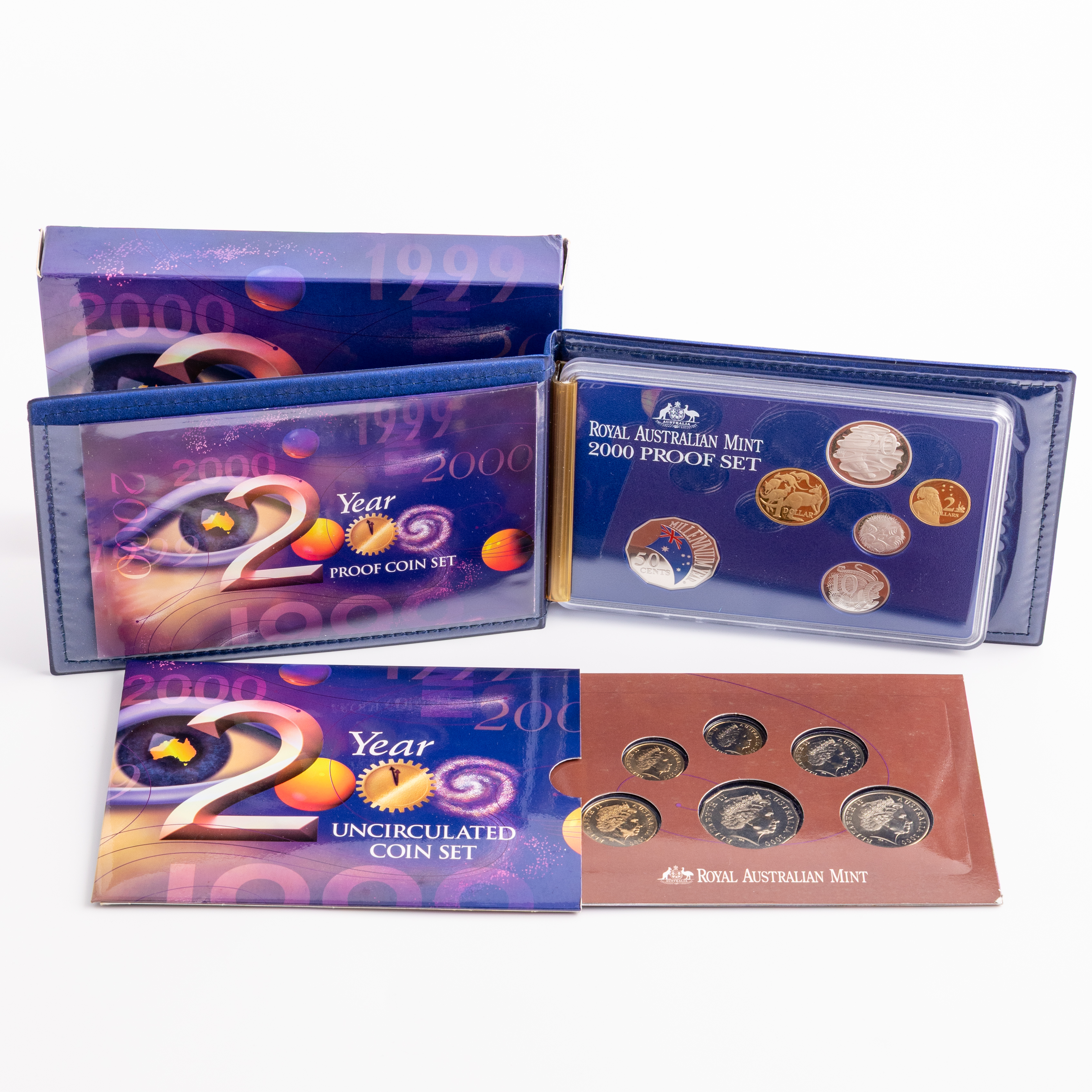 Elizabeth II, Five Cents - Two Dollars, 2000, FDC