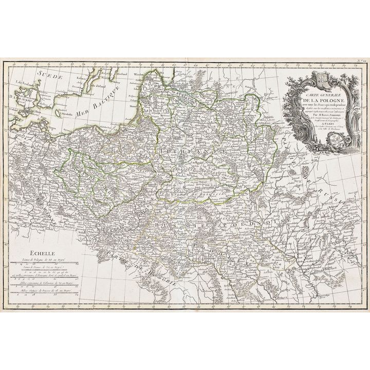 Giovanni Antonio Rizzi-Zannoni | Carte generale de la Pologne avec tous les Etats…