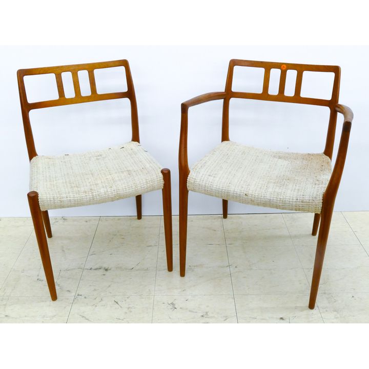 Set 6 Niels Moller Danish Teak Model 79 Dining Chairs