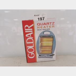 GOLDAIR - 2 BAR QUARTZ HEATER - GREY -GHQ-100G