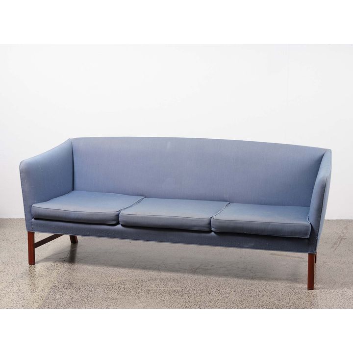 A 1950s Danish three-seater sofa