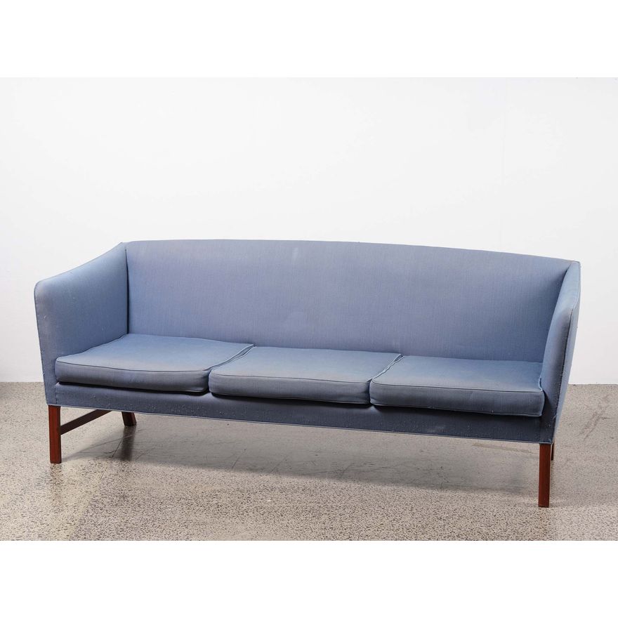 A 1950s Danish three-seater sofa