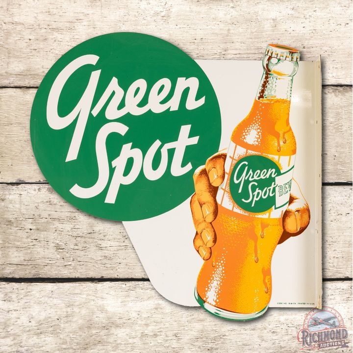 Green Spot & Bottle Metal Flange Sign TAC 9+