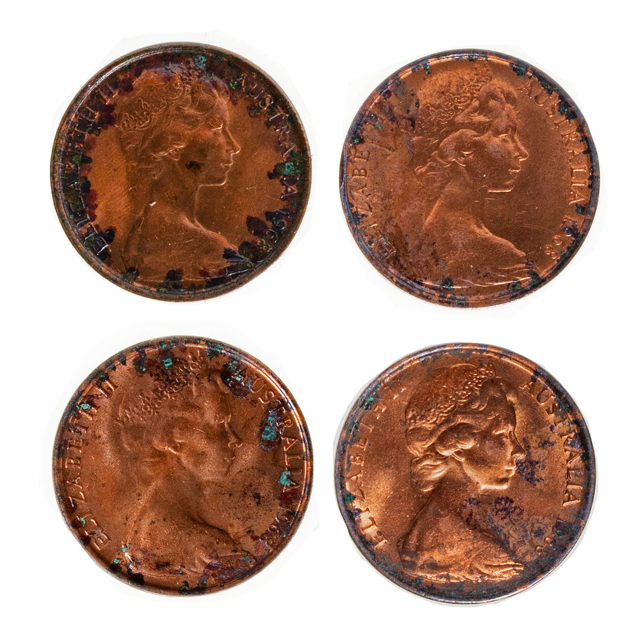 Elizabeth II, Two Cents, 1968, UNC