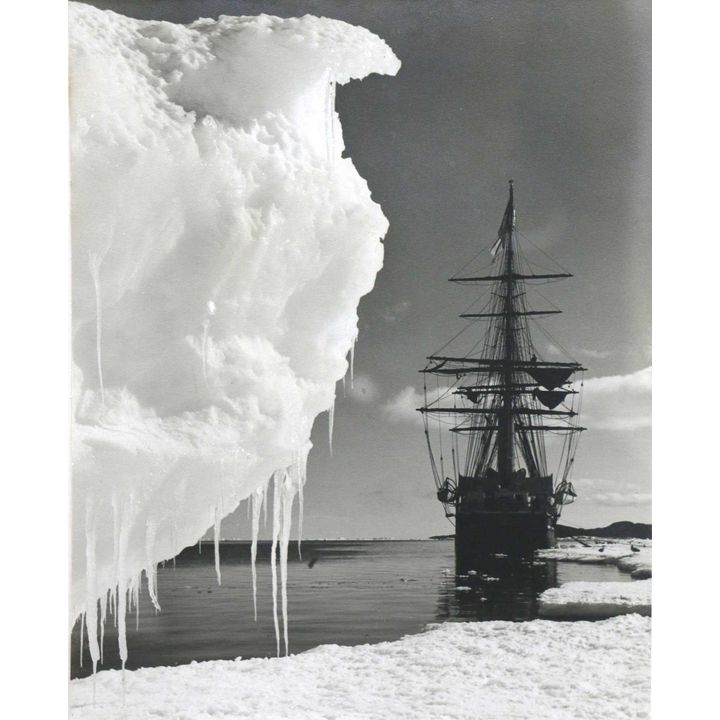 PONTING, HERBERT [photographer] - Terra Nova at the Ice Foot. [ca 1910]