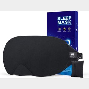 MAVOGEL COTTON SLEEP MASK - UPDATED DESIGN LIGHT BLOCKING SLEEP EYE MASK, SOFT AND COMFORTABLE NIGHT SLEEPING MASK FOR MEN WOMEN,