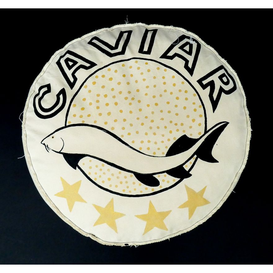 Amanda James Parker 'Caviar' Ottoman Cushion, 2015