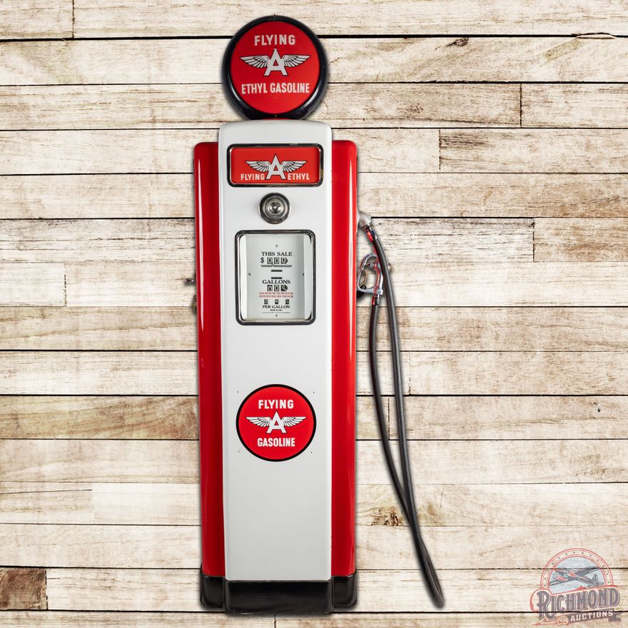 Wayne Model 70 Computing Gas Pump Flying A Gasoline