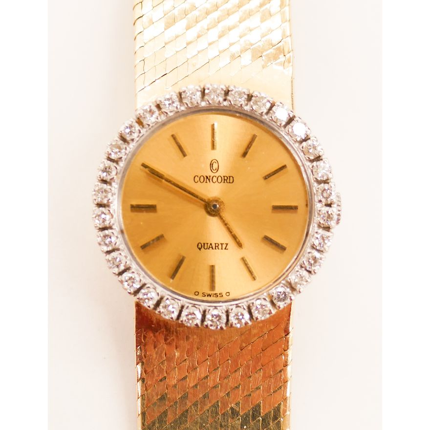Lady's Concord 14k Diamond Wristwatch