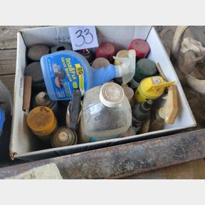 Assorted spray paint, and other chemiclas from the shop