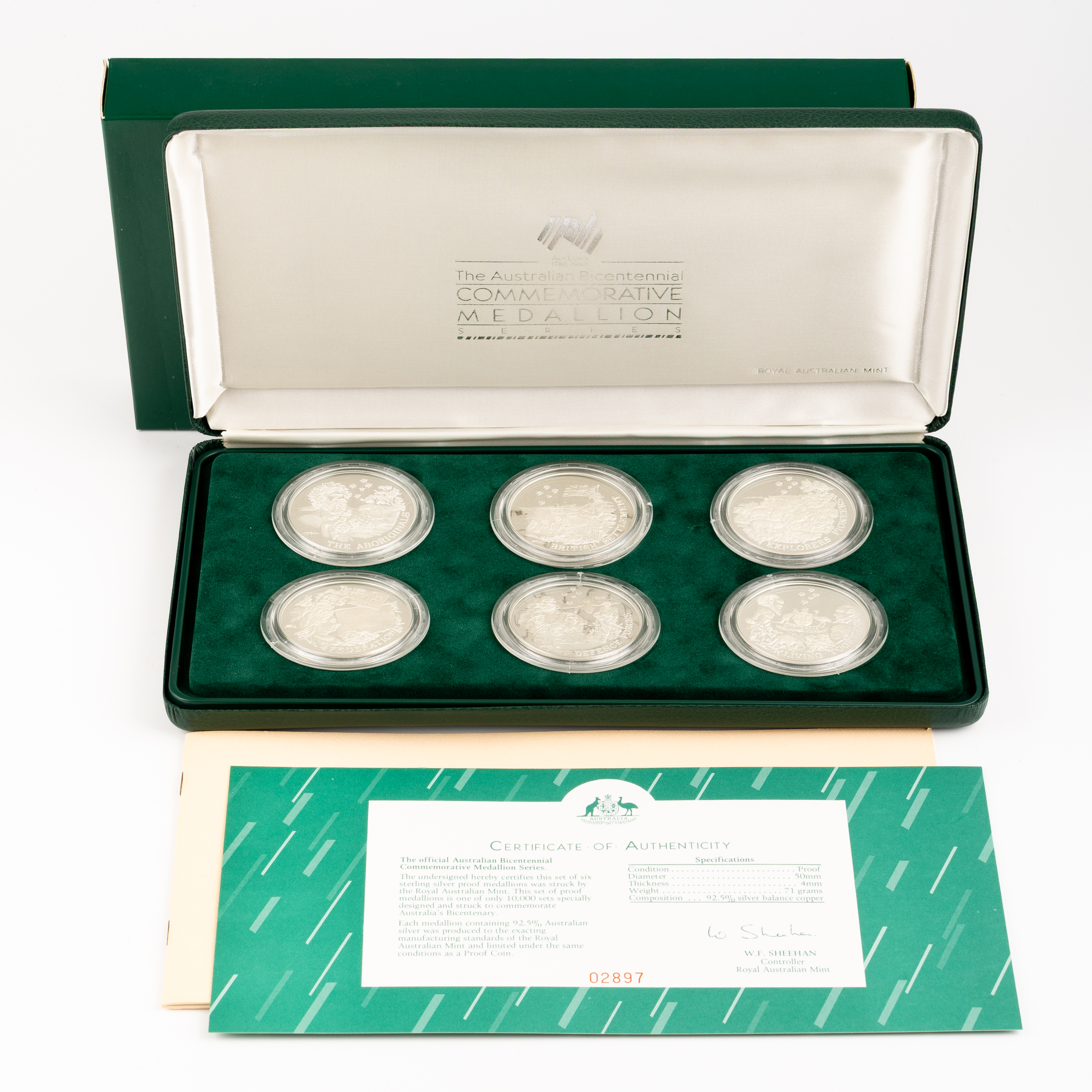 RAM - Australian Bicentennial Commemorative Medallion Series, 1988, FDC