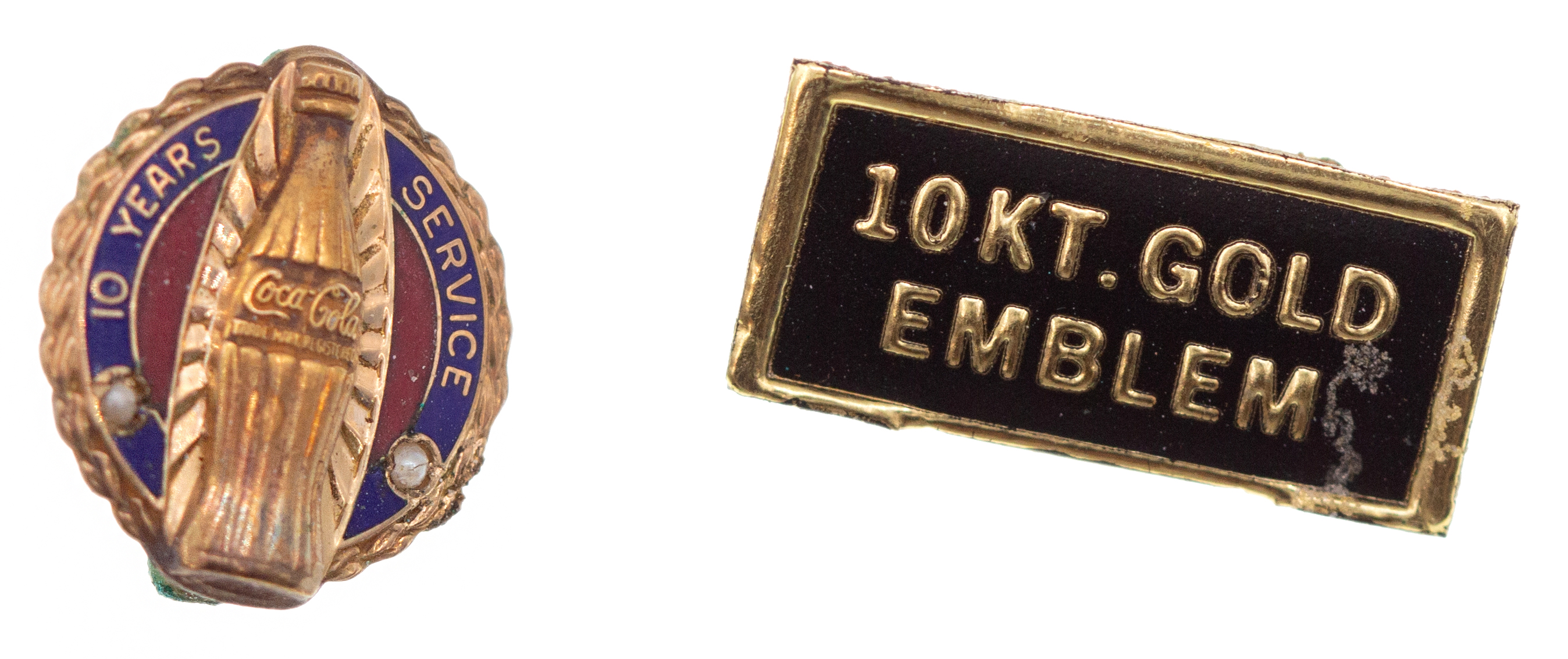 10ct Gold Long Service Employee's Pin