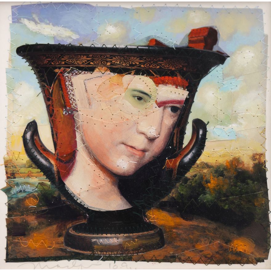 Michael Madzo ''The Deep Song'' 1991 Mixed Media Collage