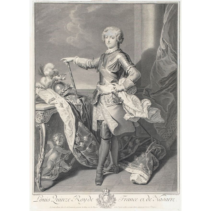 Nicolas de Larmessin III | Louis Quinze Roi de Franceet de Navarre