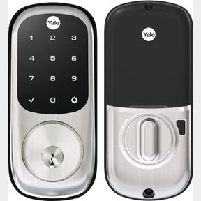 TOUCHSCREEN YALE ASSURE LOCK TOUCHSCREEN KEYPAD WITH Z-WAVE, SATIN NICKEL-WORKS WITH YOUR SMART HOME, INCLUDING SMARTTHINGS AND WI