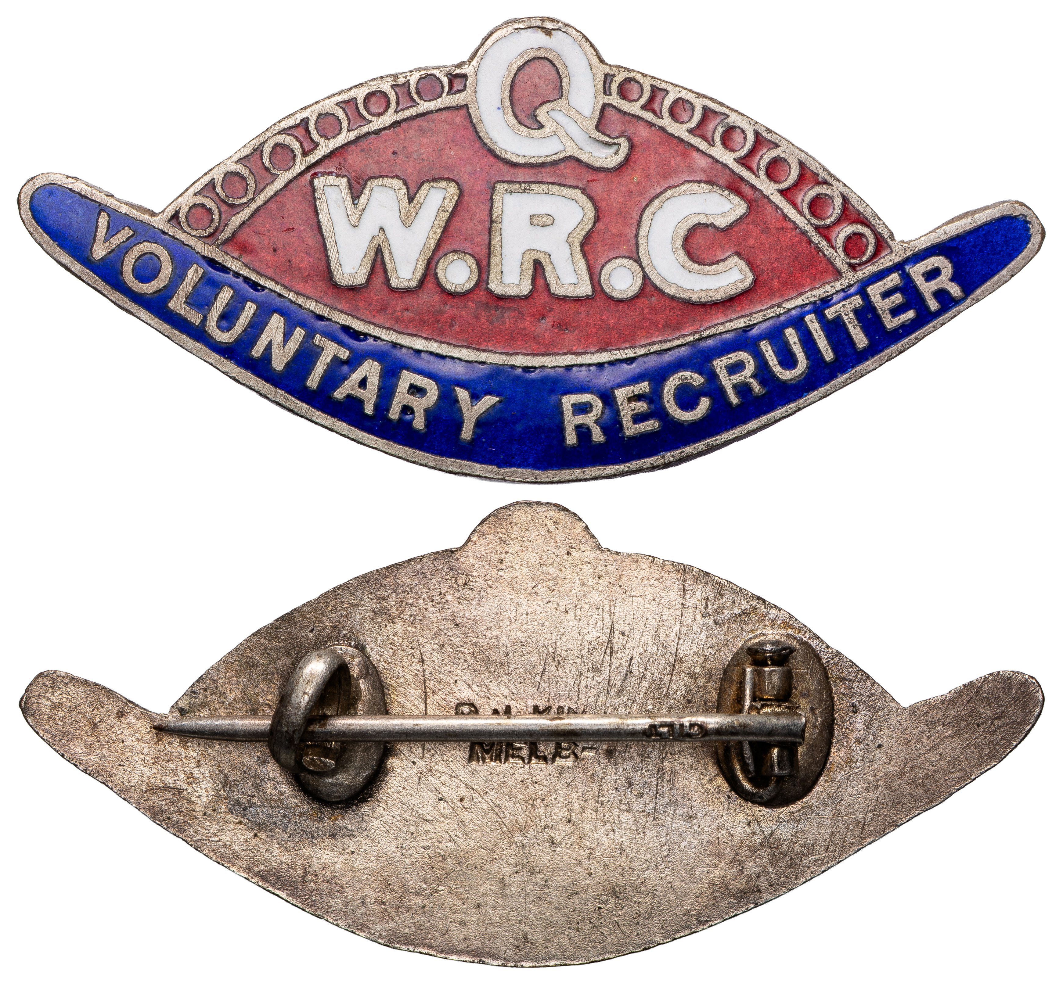 Queensland War Recruiting Council Badge, 1914 - 1918, aUNC