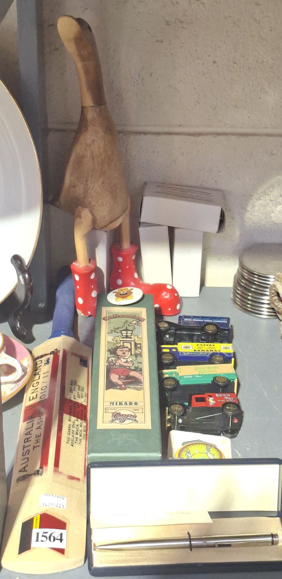 Collectables And Wooden Duck