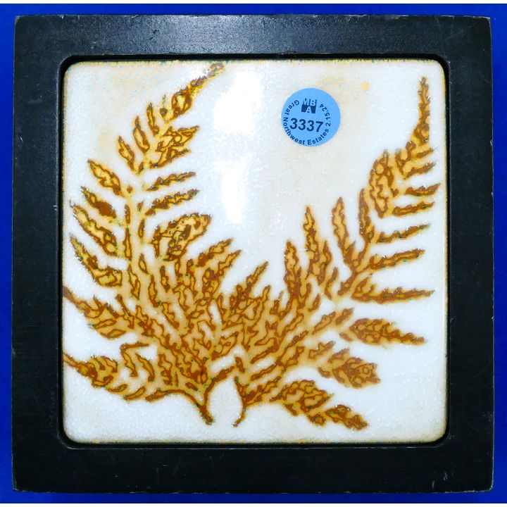 Mid Century Bea Enameled Square Box 6''