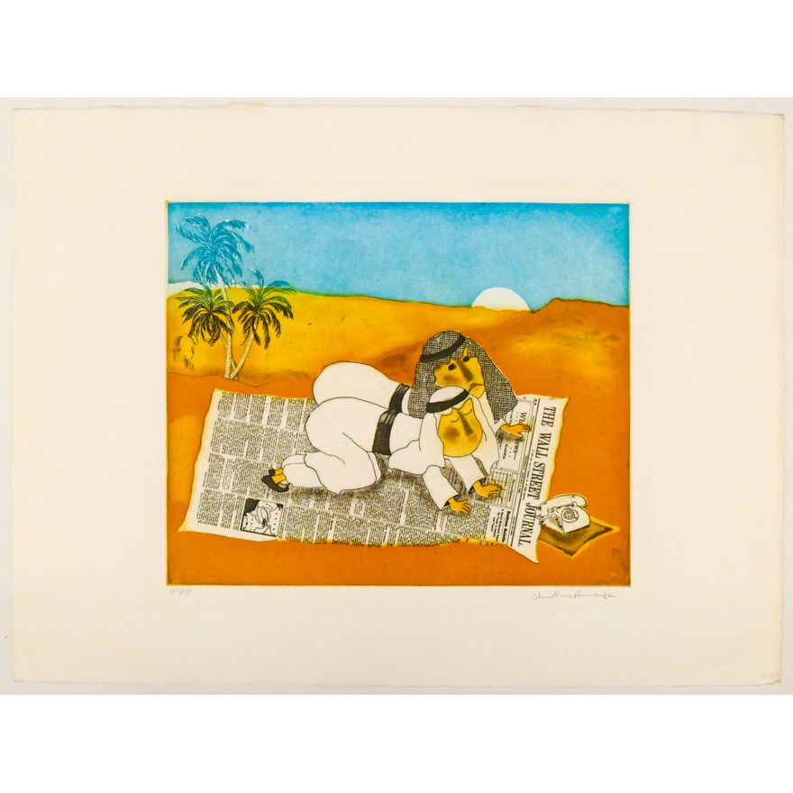 Christine Amarger ''Wall Street Journal'' Color Etching Sheet