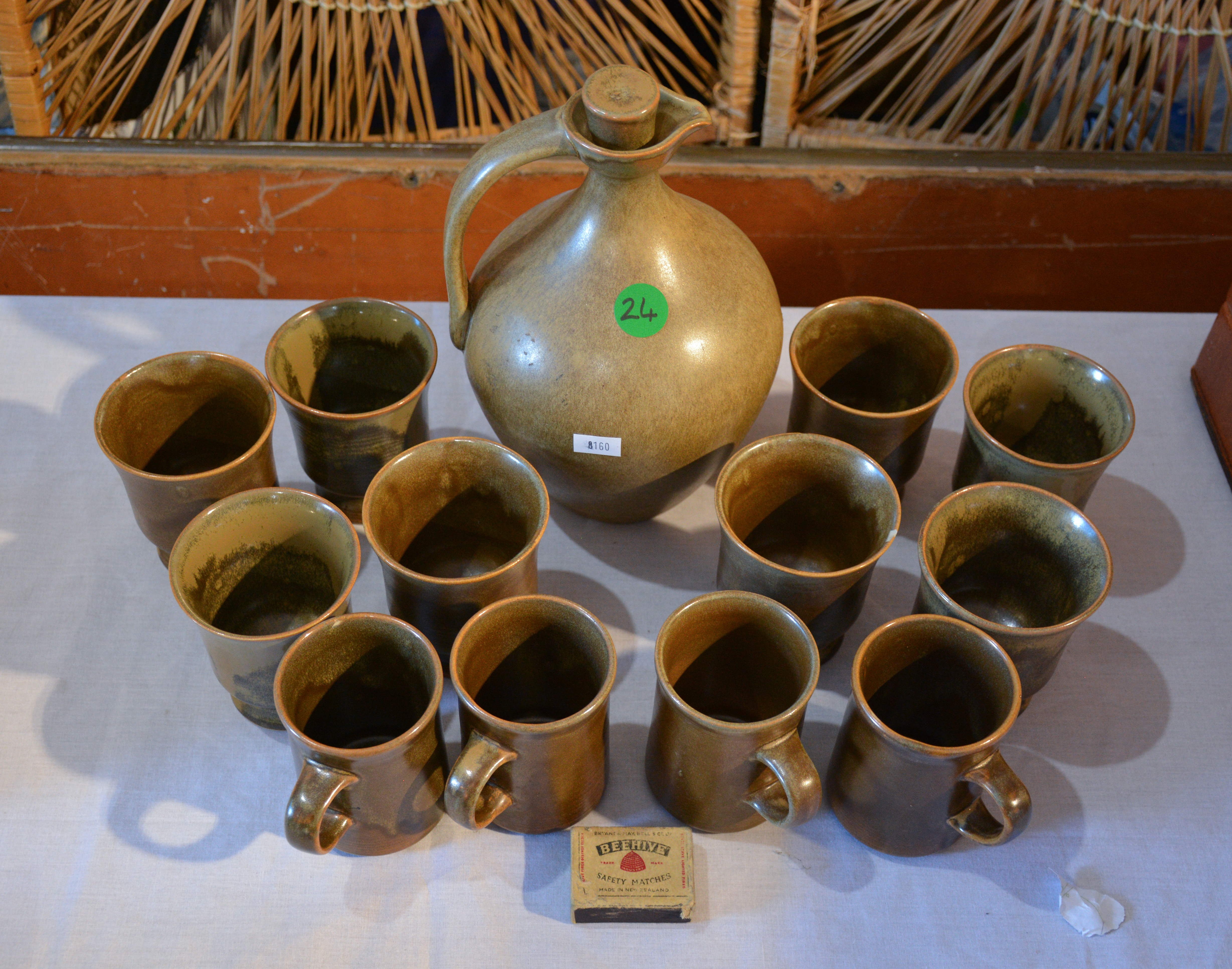 Pottery Jug and Range of Mugs (Temuka etc) — sold at auction in New Zealand for $35