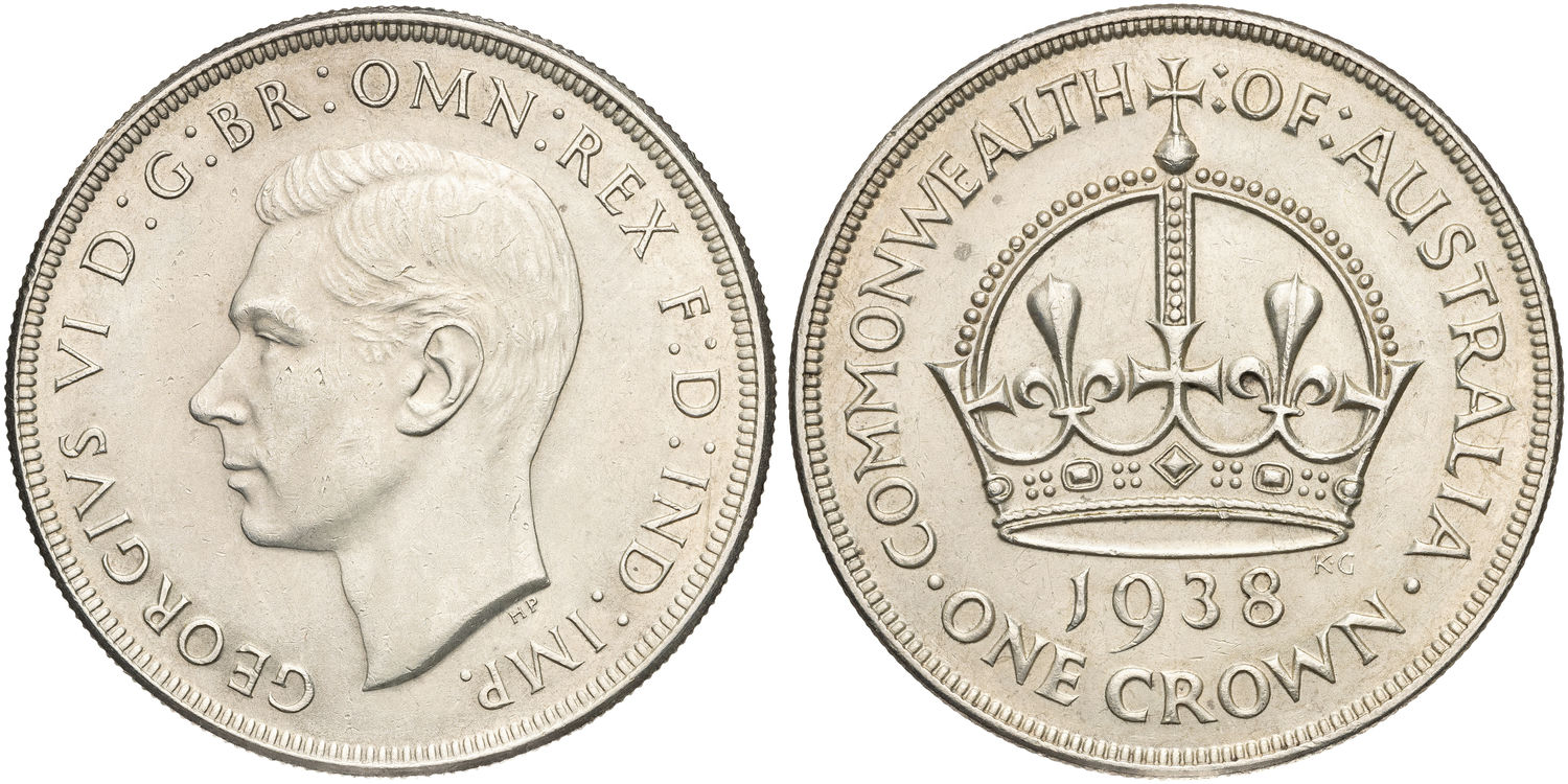 George VI, Crown, 1938, EF