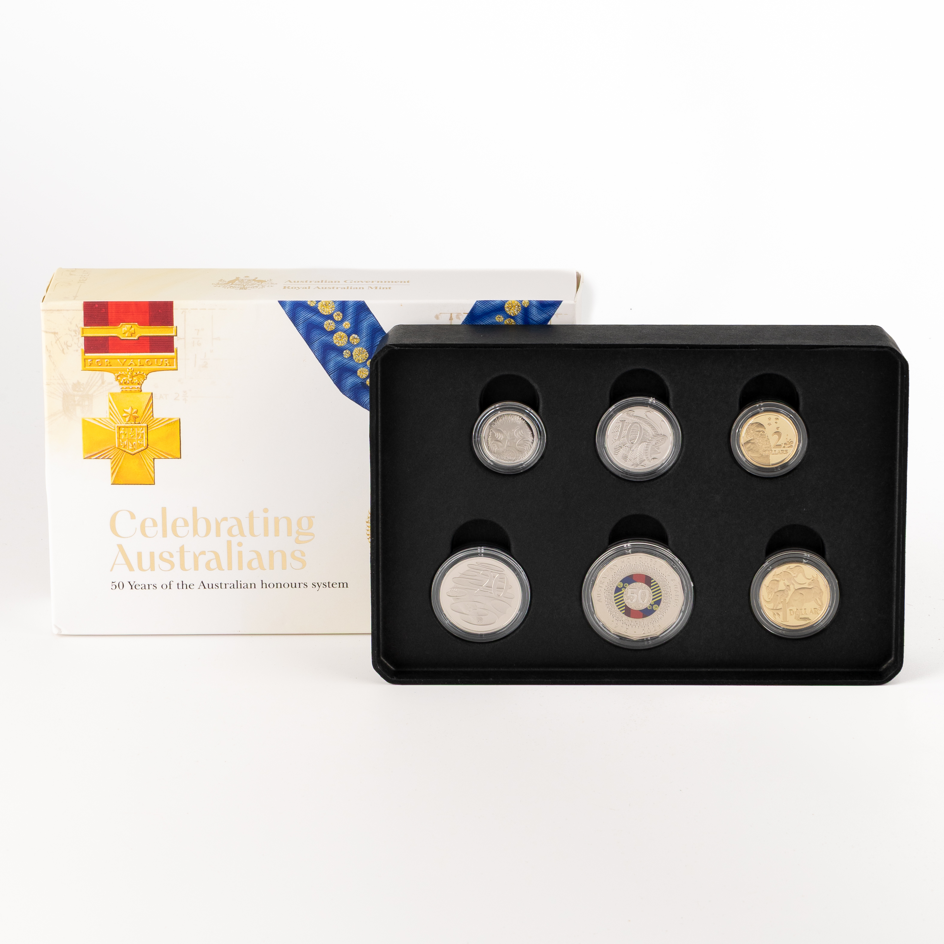 8 · 50 Years of the Australian honours system, Five Cents - Two Dollars, 2025,  FDC