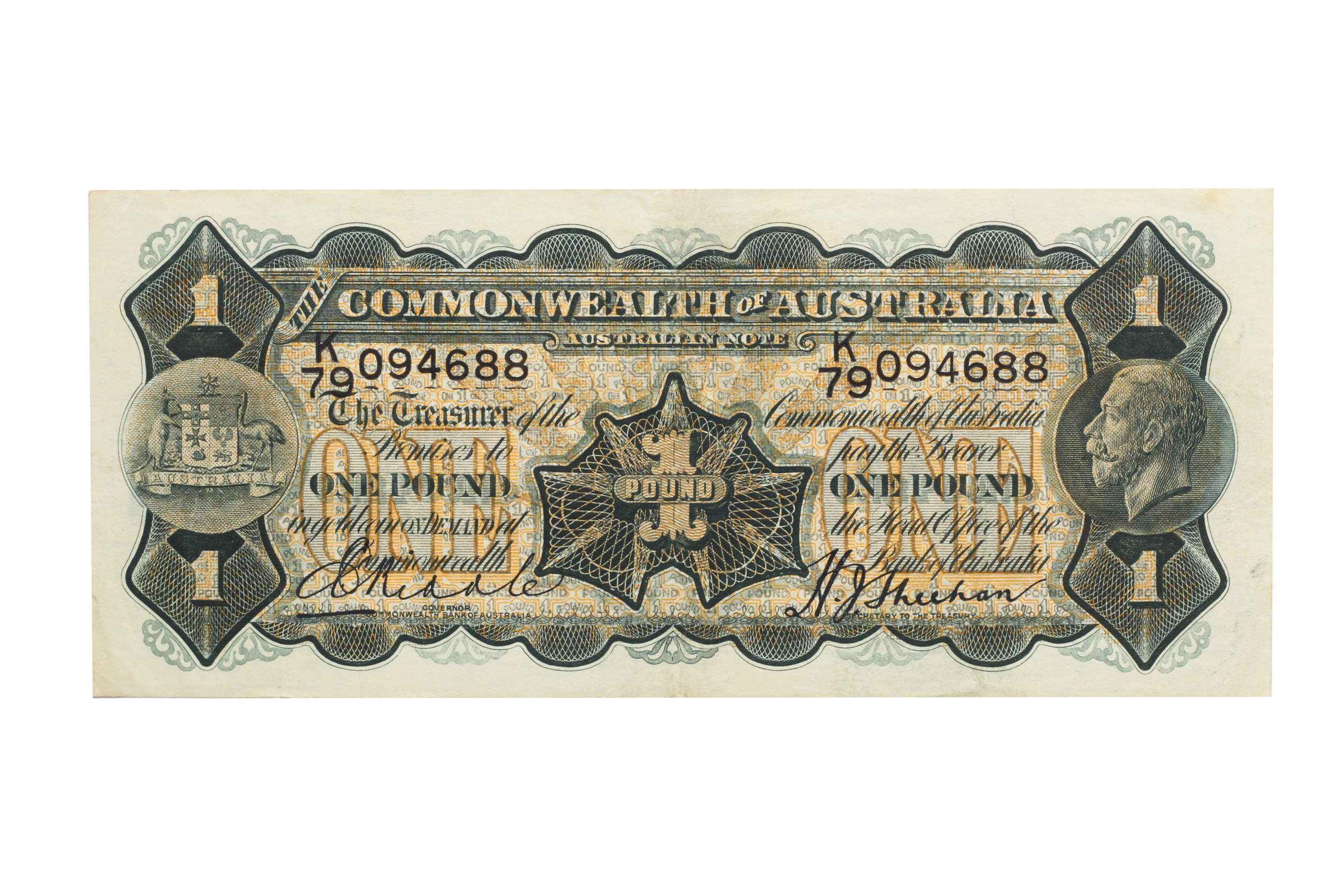 1877. · Riddle/Sheehan, One Pound, 1932, EF