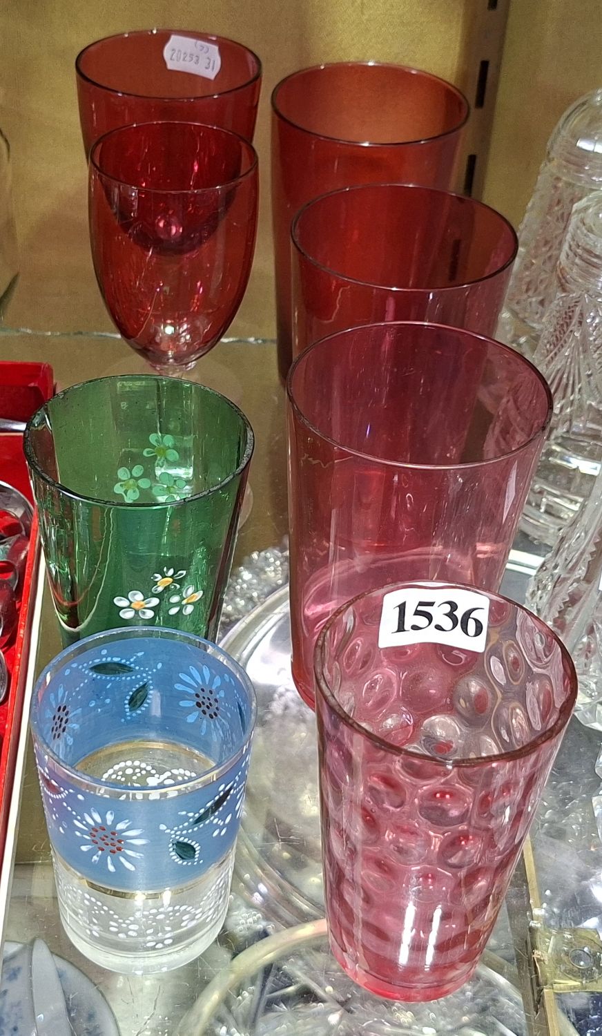 Cranberry And Edwardian Glassware