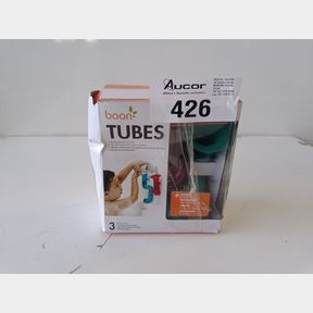 BOON - TUBE-BUILDING BATH TOY - BLUE AND PURPLE