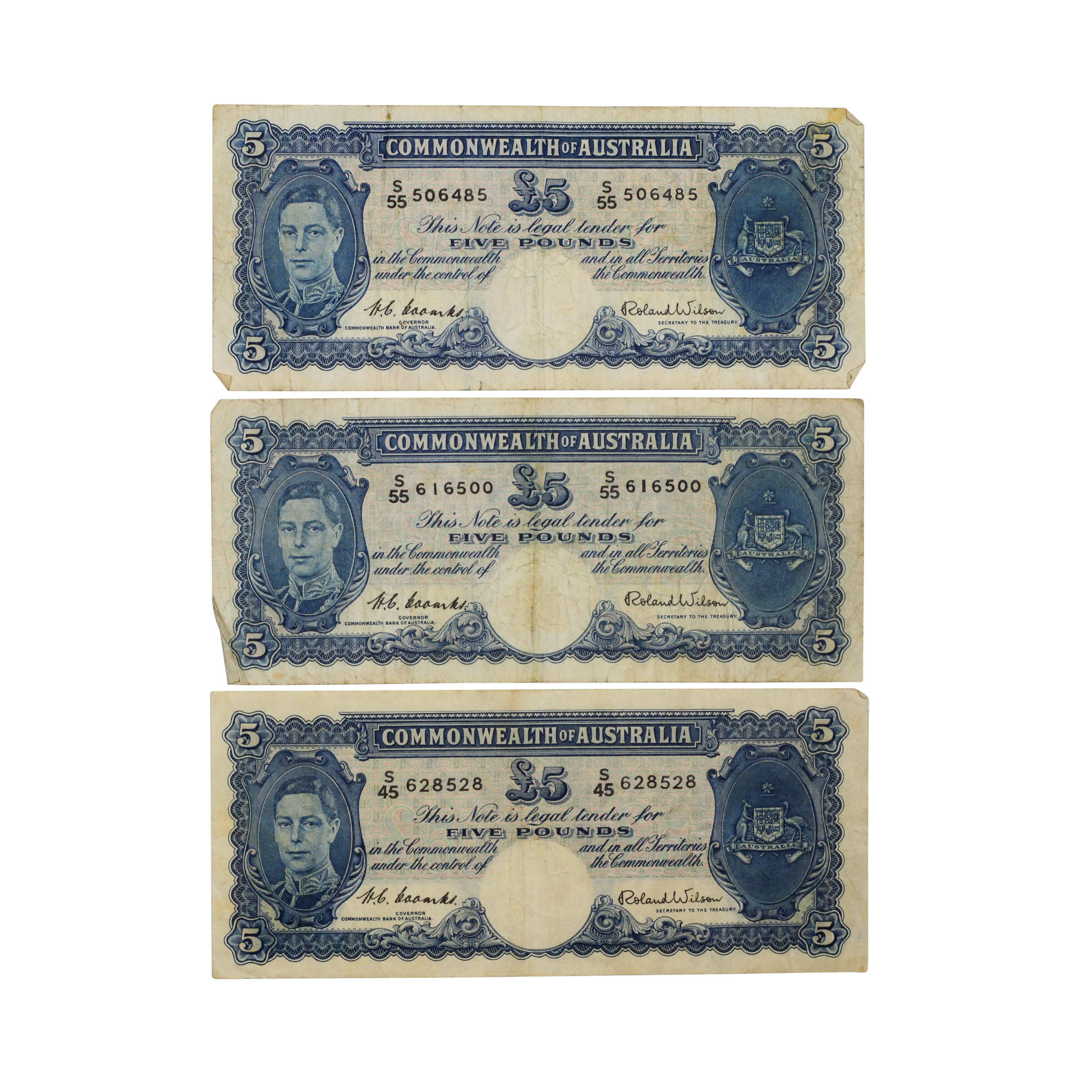 1915. · Trio, Five Pounds, 1952