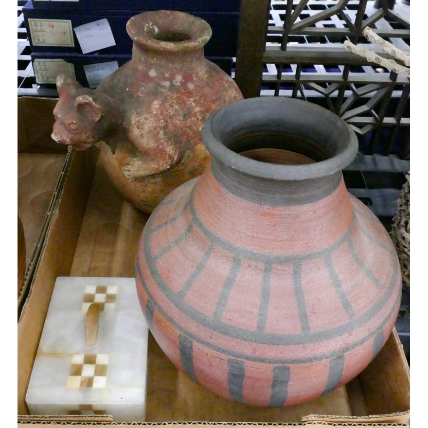 Box Peruvian Pottery etc.