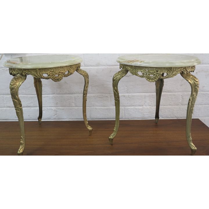PAIR OF SIDE TABLES